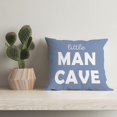 thumbnail image 5 of Preppy Pillow Covers 18x18,Toddler Boy Room Decor,Little Man Cave Preppy Peace Sign Decorative Pillowcase Throw Pillow Cover,Boy Nursery Pillow for Sofa Bed Boy Teen Room Dorm Decor（Blue）, 5 of 5