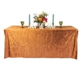 thumbnail image 2 of Velvet Tablecloth 90"X156" Rectangular Table Cover Seamless Terracotta for Weddings, Season Decor, Holiday Celebration, Birthday Party, and Ballroom Gala, 2 of 5