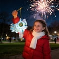 thumbnail image 4 of DIY Chinese Lion Dance Lantern with LED Light - Orange "Peace" Design - Traditional Chinese New Year Handmade Craft for Kids & Adults - Festive Hanging Decoration (Style as Pictured), 4 of 6