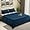 Navy Blue, variant on Earthy Threads Queen Sheet Set - 100% Organic Bamboo 4 Piece Set - Luxurious Silky & Soft - Cooling for Hot Sleepers - Hotel Luxury Bed Sheets - 16"inch Deep Pockets (Charcoal Grey Dobby)