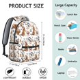 thumbnail image 6 of Golden Retriever Backpack for School,Cute School Bag,Schoolbag with Adjustable Shoulder Straps & Padded Back,15.3"x11"x7.1".﻿, 6 of 6