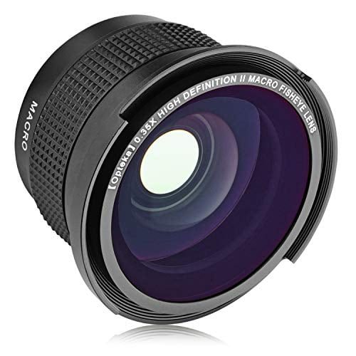 Opteka .35x HD2 Super Wide Angle Panoramic Macro Fisheye Lens for Canon EOS/EF