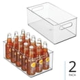 thumbnail image 2 of Stackable Fridge Bin with Handles - Kitchen Storage Bin for Cabinets, Pantry, or Freezer - Made in USA, 2 of 8