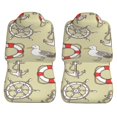 thumbnail image 3 of LAKIMCT Hand Drawn Nautical Anchor Car Seat Covers Vehicle Front Seat Covers Universal Fit Seat Protector, 3 of 9