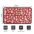 thumbnail image 5 of Red Christmas Santa Pattern Door Rugs,Washable Non Slip Door Mats Indoor,Decorative Door Mats,Entry Mat Indoor for Entrance,Bedroom,Kitchen,Bathroom,30"x17", 5 of 6