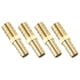 thumbnail image 1 of Conector recto de manguera Barb de latón de 4 paquetes, accesorio de latón de 1/2"x3/8" ID, reductor de accesorios de manguera de aire para conectar agua, combustible, aire, mangueras de aceite, 1 of 7
