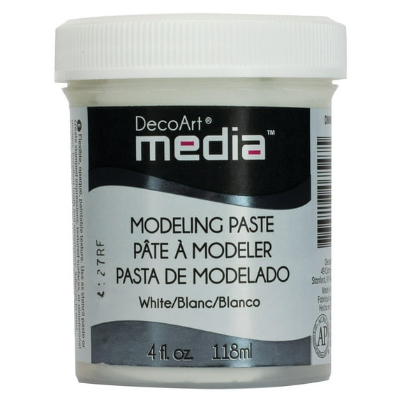 DecoArt Media Modeling Paste, 4 oz., White