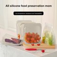 thumbnail image 1 of Homerr Sac de Rangement Alimentaire Sac de Congélation Alimentaire Pochette Alimentaire Résistant à la Chaleur Auto-Scellant Silicone Scellé pour Repas, 1 of 7