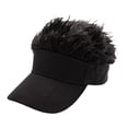 thumbnail image 2 of Gorra con Visera Jinwen Pelo Falso Béisbol Transpirable Cabello Negro Ajustable, 2 of 8