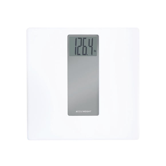 Accuweight 400 lb Digital Glass Weighing Scale, Tempered Glass