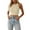 Khaki, variant on Womens Tops - Women Sleeveless Crewneck Cropped Tank Top Summer Casual Basic Teen Girls Going Out Crop Top - Shirts for Women,Color:Pink,Size:M
