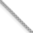 thumbnail image 1 of 14K White Gold Wg 1.05mm Box Chain (26 X 1.05) Made In Peru wlb105-26, 1 of 5