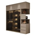 thumbnail image 3 of Divider Wooden Wardrobe Organizer Simple Modern Bedroom Unique Wardrobe Essentials Women Ropero Armable Household Products My Lux Decor Round, 3 of 16