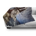 thumbnail image 3 of Outer Space Soft Flannel Fleece Blanket, International Station Global Communication Orbiting over the Earth Rocket Photo, Cozy Plush for Indoor and Outdoor Use, 60" x 80", Multicolor, by Ambesonne, 3 of 6