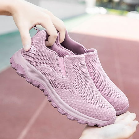

eczipvz Walking Shoes Women Slip on Sneakers for Women Arch Support Casual Canvas Shoes