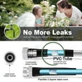thumbnail image 6 of GVDV Garden Hose, 3/4 inch x 100ft Metal Water Hose with Spray Nozzle, Leak Proof, Tangle Free, 550PSI, 6 of 10