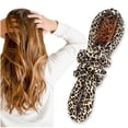 thumbnail image 1 of Set de rizadores de pelo sin calor con diseño de leopardo y seda, rizador nocturno sin calor con pinza y coleteros., 1 of 5