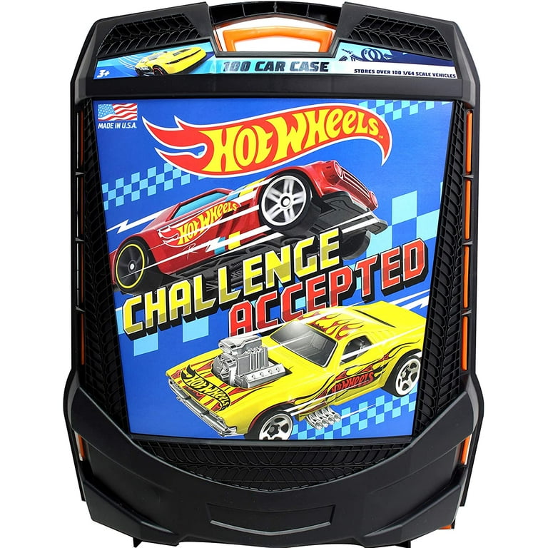 Hot wheels 100 sales car case walmart