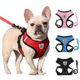 thumbnail image 2 of Arnés de verano para perros y gatos, correa ajustable, malla de poliéster, transpirable, reflectante, para perros pequeños y gatos, 2 of 5