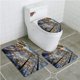thumbnail image 1 of ABPHQTO Las copas de los árboles de la casa de fantasía contra el cielo Majestic Pines Scary Radiant Nature 3 piezas Alfombra de baño Alfombra de contorno y tapa de inodoro ABPHQTO Cont-CHAPPLE-13297, 1 of 2