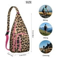 thumbnail image 3 of Waterproof Hiking Sling Backpack for Women – Lightweight Crossbody Bag with Adjustable Strap, Chest Bag for Travel & Outdoor Adventures – Leopard & Cheetah Print, 3 of 4