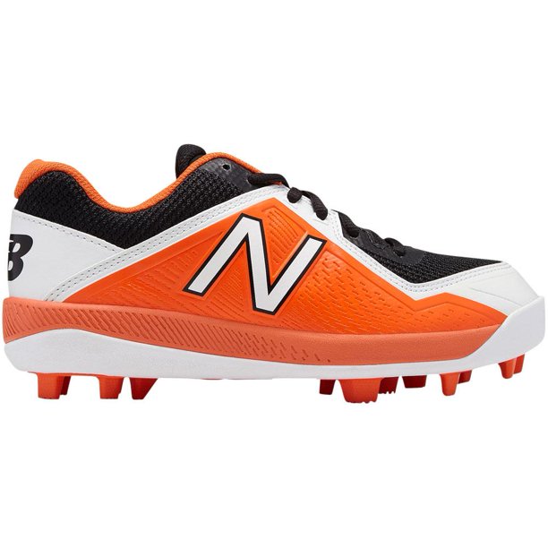 New Balance Youth J4040v4 Molded Baseball Cleats Black Orange Walmart Com Walmart Com