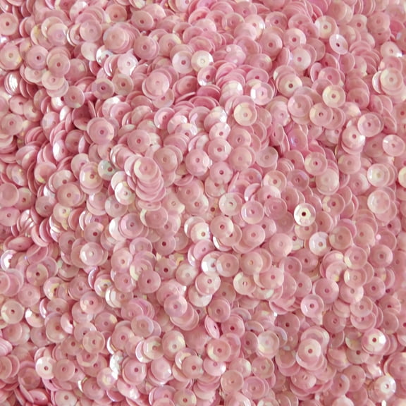 Lilac Pink Cup Sequins 5mm Opaque Rainbow Iris Made in USA