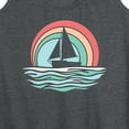 thumbnail image 3 of Instant Message - Sailboat Sunset - Women's Racerback Tank Top, 3 of 6