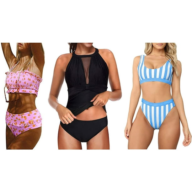 Two Piece Bikini Top and Matching G-String Swimwear Set main image 1