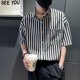 thumbnail image 4 of Camisa de hombre con bolsillo Camisas blancas para hombre Mangas frescas Estilo coreano Cosas baratas Cómodas Novedades en verano Trendyol Casual, 4 of 5