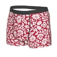 thumbnail image 2 of Kll Red Flowers Men'S Cotton Boxer Briefs Underwear-Large, 2 of 9