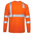 thumbnail image 3 of JORESTECH 5-Pack Hi-Vis Long Sleeve Safety Shirt, ANSI Class 3 (Orange, XL), 3 of 9