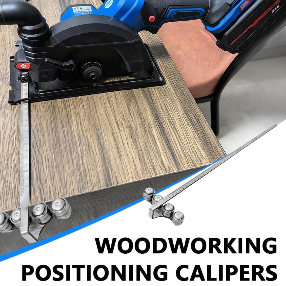 Positioning Calipers for Circular Saw,Positioning Calipers for Precise Measurements & Easy Wood Cutting,Universal Adjustable Cutting Circular Saw Guide Rail, for Straight Edge