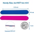 thumbnail image 4 of Emery Boards for Nails, Nail Files 100 Pcs for Natural Nails Small Disposable Nail File Two-Sided Colorful Bulk for Home Travel Salon Mini Size Manicure Kit for Men Women Kids Wood Emory Pink/Blue, 4 of 5