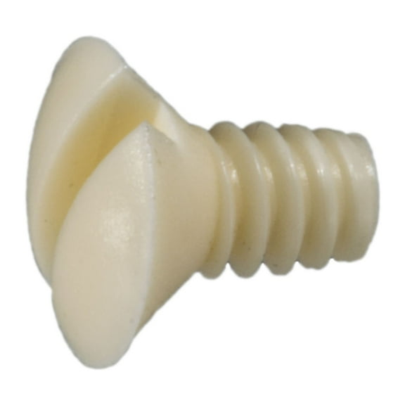 #6-32 x 1/4" Ivory Slotted Oval Threaded Switch Plate Screws (25 pcs.)