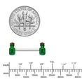 thumbnail image 4 of Body Candy 14G Womens Piercing 316L Steel 2Pc Glow in the Dark Poison Bottles Nipple Ring Set 9/16, 4 of 8
