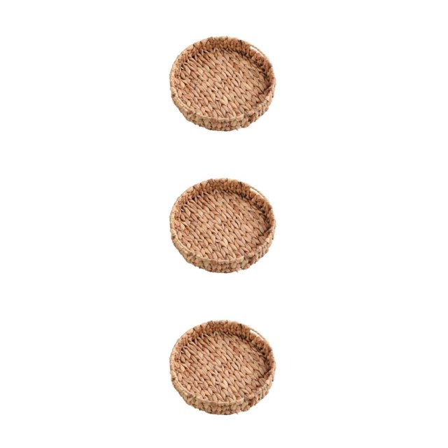 Injueey Bandeja de almacenamiento de pan y alimentos con diseño de tejido para el hogar, organizador de artículos diversos para frutas y Type1 NO1