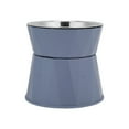 thumbnail image 4 of Cat Stainless Steel Bowl, Prevent Overflow Arc Design Prevent Slipping Cat Food Double Bowl  For Cats Blue,White,Pink, 4 of 8