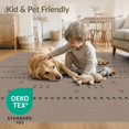 thumbnail image 4 of ODIKA 4'x6' Brown Taupe Southwestern Arrow Washable Area Rug Inspired Dotted Motif Repeating for Bedroom, Reading Nook, Pet Friendly & Non-Shedding, 4 of 7