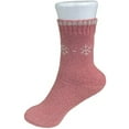 thumbnail image 5 of Thermal Faux Lambs Wool Crew Socks for women Cold Weather 4 Pairs Heavy and Warm Size: 9-11., 5 of 11