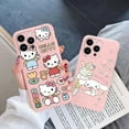 thumbnail image 3 of Cartoon Phone Case for For Apple iphone 15 Pro Max 15 Plus Girls Anti-drop Cinnamoroll Kuromi Hello Kitty Silicone Siling Cover ZR, 3 of 7