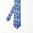 thumbnail image 2 of Men's Tie, Monotone Modern Squares, 3.7", Violet Blue and White, by Ambesonne, 2 of 4