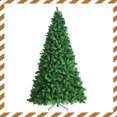 thumbnail image 1 of Patiojoy Pre-Lit Hinged Lifelike Xmas Tree, 9FT Lush Artificial Christmas Tree W/2264 PVC Tips 850 LED Lights 8 Flash Modes, 1 of 10