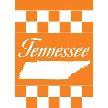 Magnolia Garden Flags  13 x 18 in. Tennessee Checkered Garden Flag