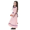thumbnail image 6 of TAIAOJING Girls Summer Dress for Kids Girl Color Contrast Long Sleeve Girl Long Skirt Dress A-Line Sundress 6-7 Years, 6 of 9