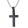 thumbnail image 2 of Stainless Steel Small Cross Necklace for Womens and Girls,24 Inch, 2 of 4