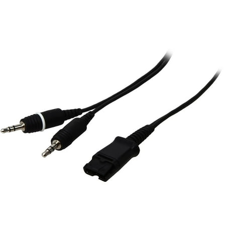 UPC: 0017229003477 | Plantronics Quick Disconnect to Dual 3.5mm Cable (28959-01)