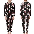 thumbnail image 2 of Renewold Cute Snowman Pajama for Family Christmas Long Sleeve Pullover Tops 2-Pieces Leisure Pants with Pockets 7-8Y Toodlers and Kids T-Shirt Sleep Set, 2 of 5