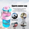 thumbnail image 4 of LJNYFDC Bouteille de Sport Étanche Bouteille d'Eau de Qualité Alimentaire Résistante à la Chaleur Large Ouverture Réutilisable Contenant de Boisson Essentiel pour Entraînement Physique et Activités Extérieures, 4 of 7