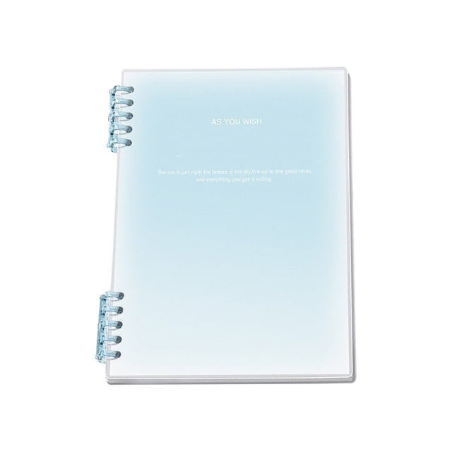 Gradient Loose Leaf Notebook, Small Detachable Notebook, Spiral Journal Notebook – College Ruled Notebook, 5.83x8.26 inch Lined Spiral Notebook With Plastic Cover For Work, Note Taking, Journaling